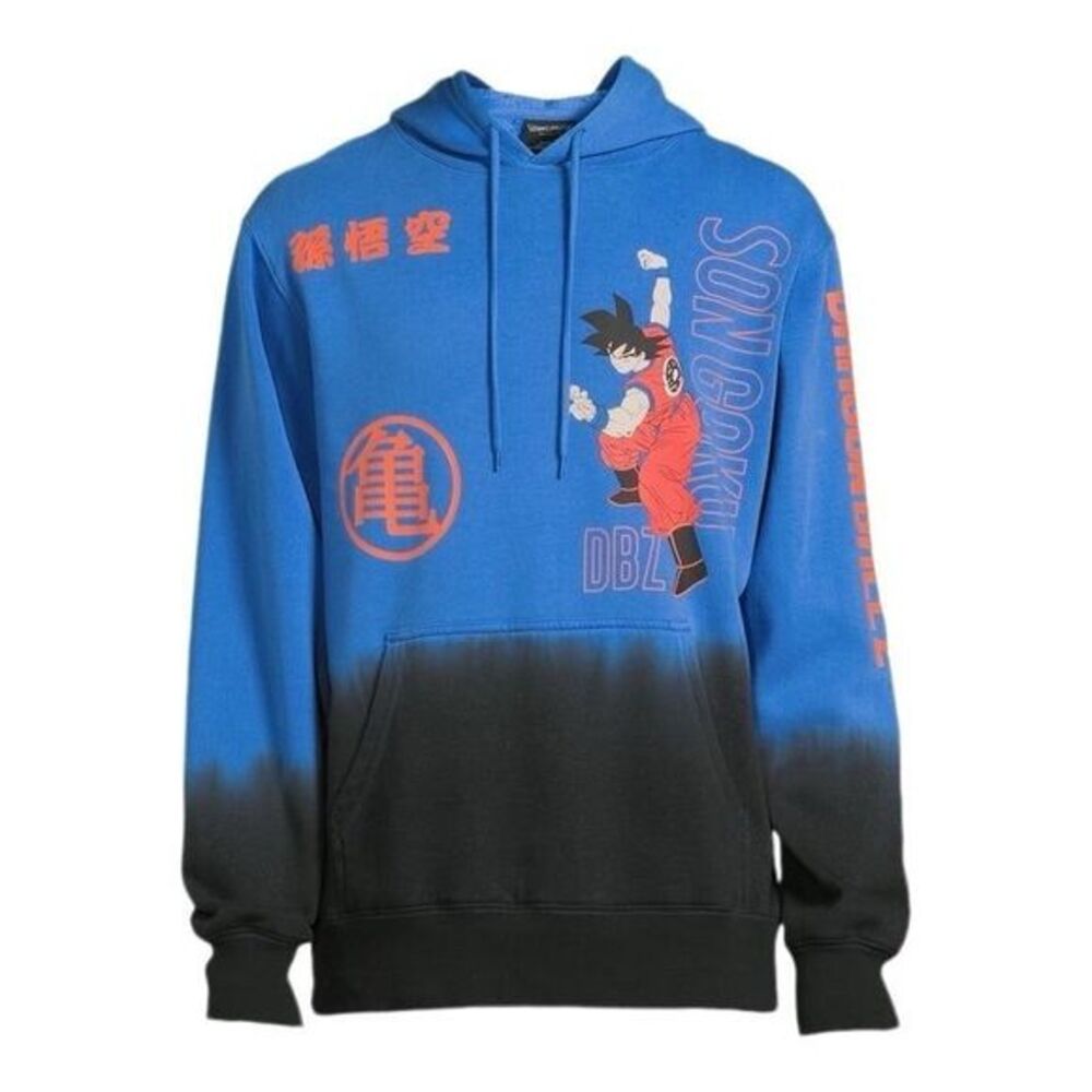Dragon Ball Z Goku Hoodie Blue Black Size S